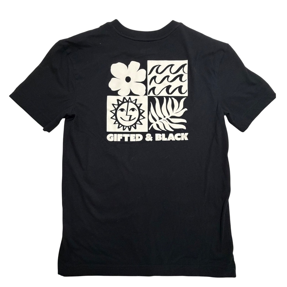 Black History Month Gifted & Black Graphic T-Shirt Black XS RN17730